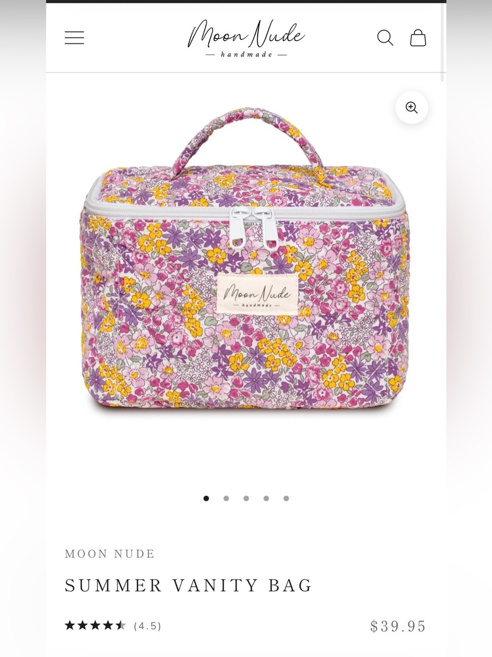 Moon Nude Summer Vanity Bag